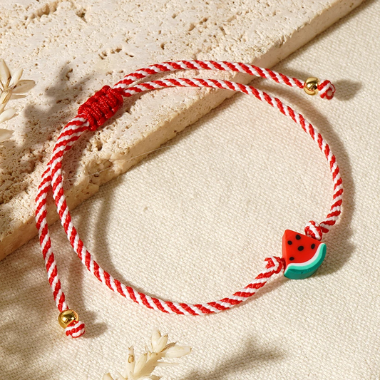 Watermelon Charm Friendship Bracelet