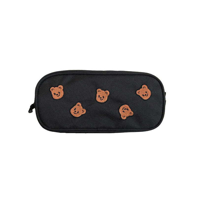 Teddy Bear Embroidery Pencil Case