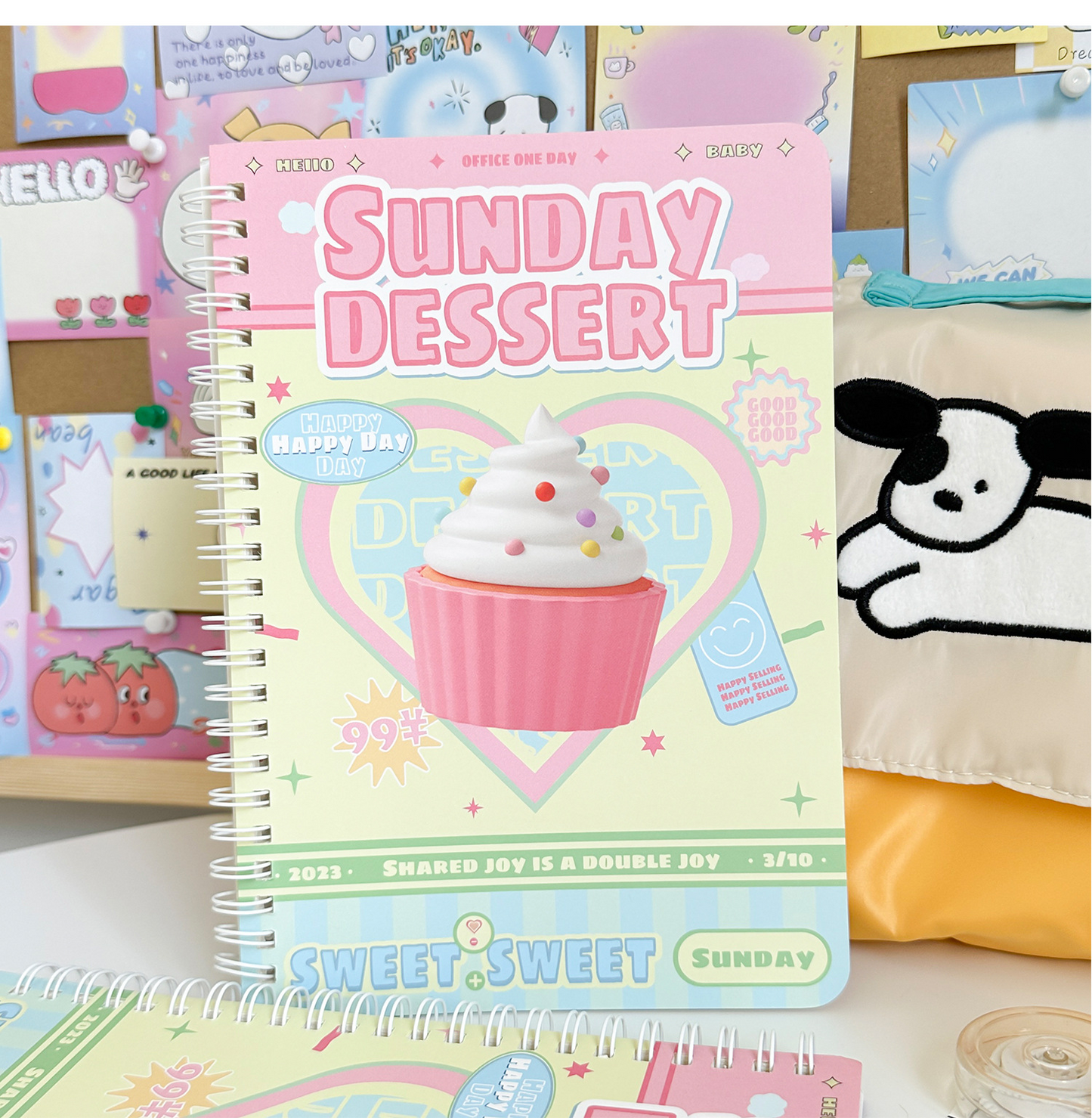 Sunday Dessert y2k Collage Ringed Notebooks (2 Designs)