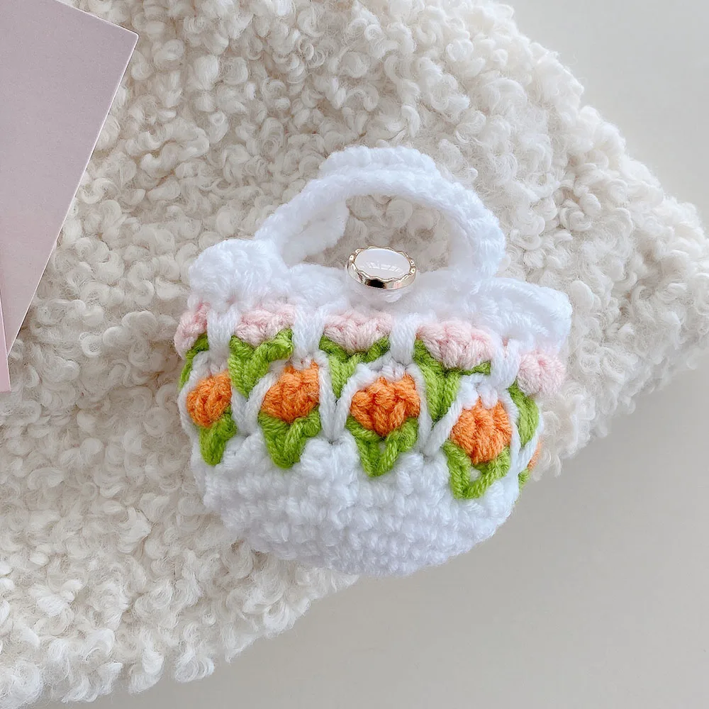 Knitted Tulip Bag AirPods Charger Case Cover (3 Colours)