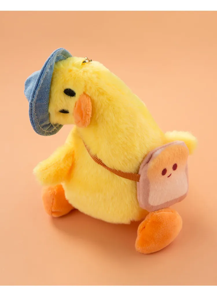 Toast Bag Ducks Plush Keychains (2 Designs)