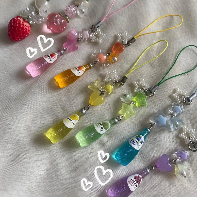 Fruity Drink Charm Strap (6 Colours)