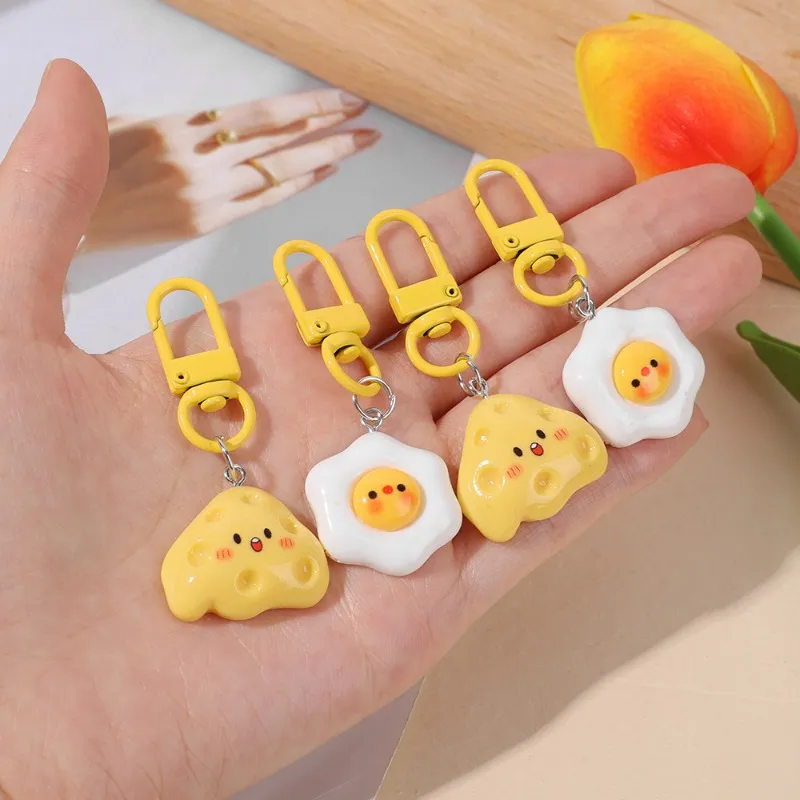 Egg and Cheese Clip on Charms (2 Designs)