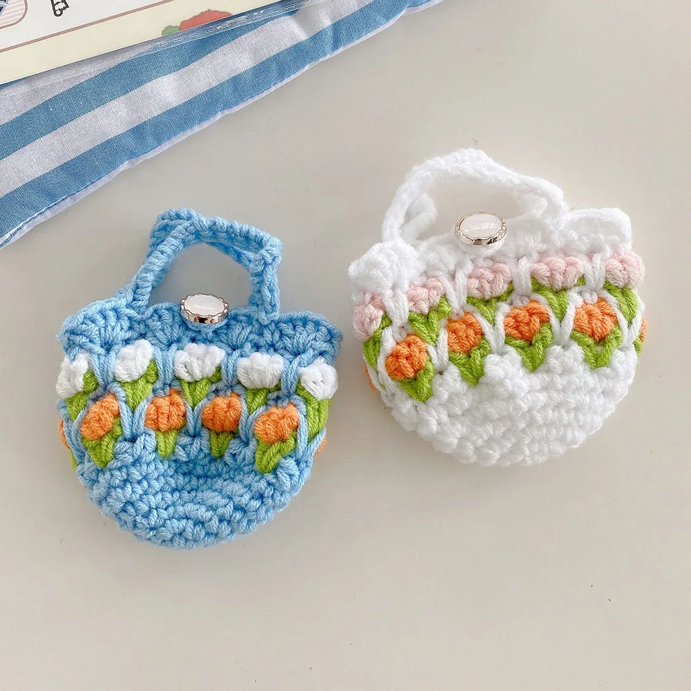 Knitted Tulip Bag AirPods Charger Case Cover (3 Colours)