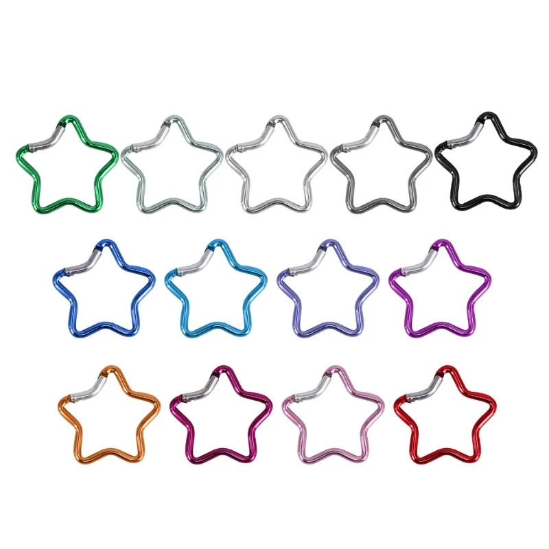 Star Shaped Carabiner Clip (13 Colours)