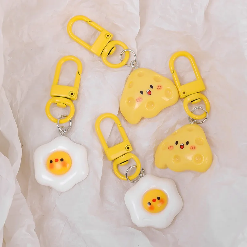 Egg and Cheese Clip on Charms (2 Designs)