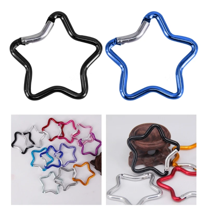 Star Shaped Carabiner Clip (13 Colours)