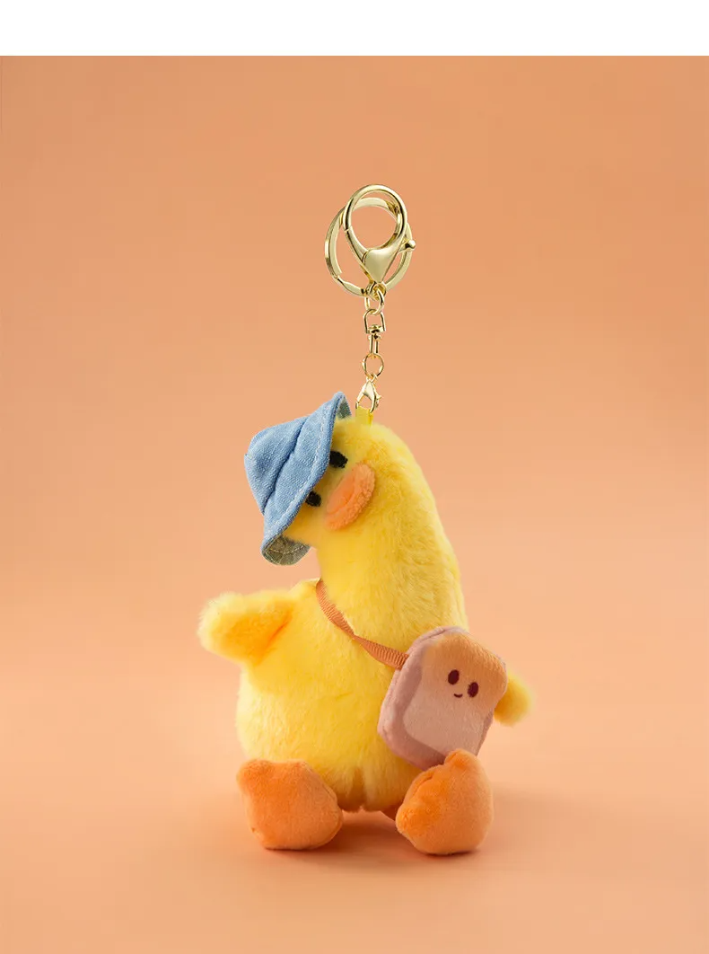 Toast Bag Ducks Plush Keychains (2 Designs)