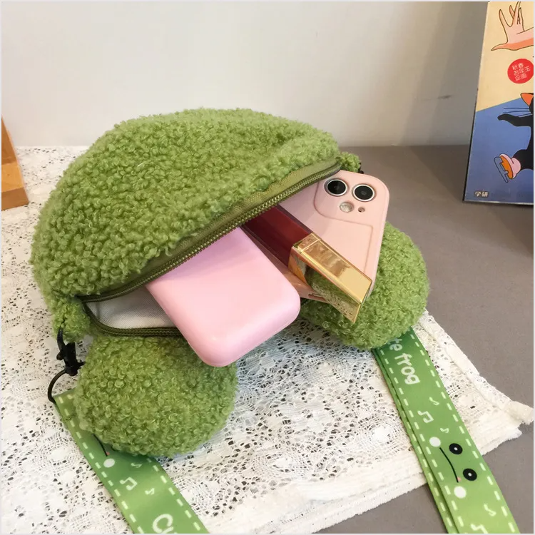 Cutie Plush Frog Zipper Purse (3 Designs)