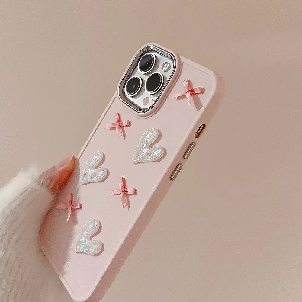 Pink Bows and Hearts iPhone Case