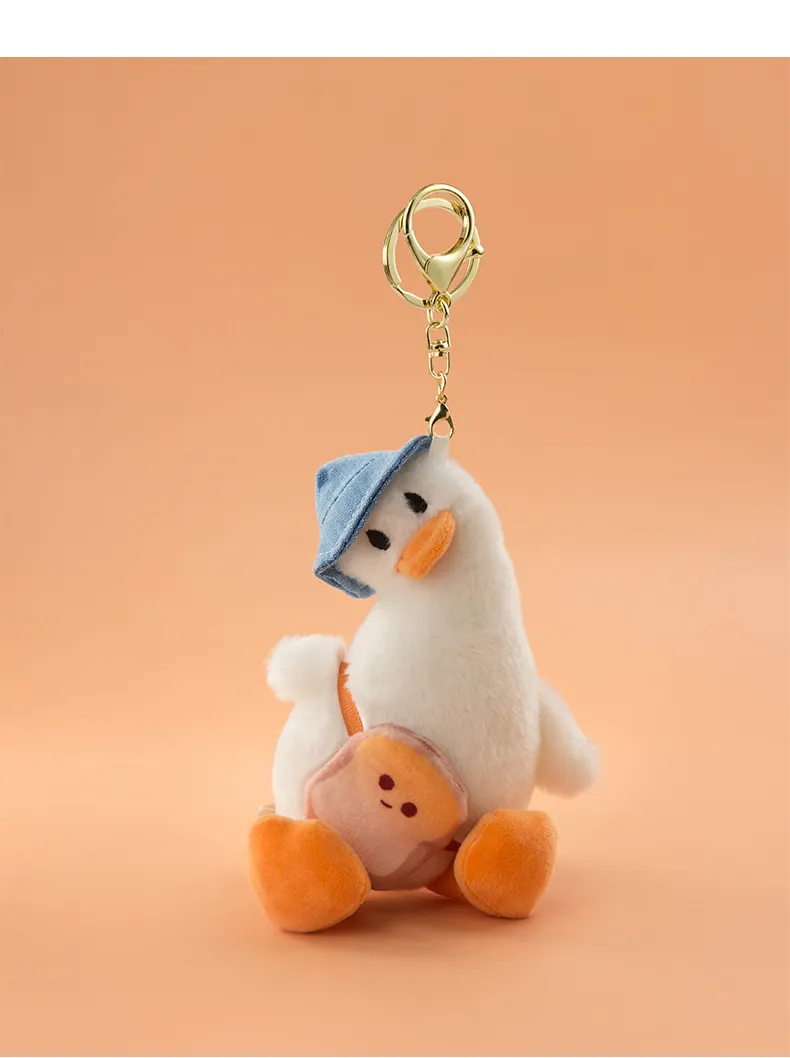 Toast Bag Ducks Plush Keychains (2 Designs)