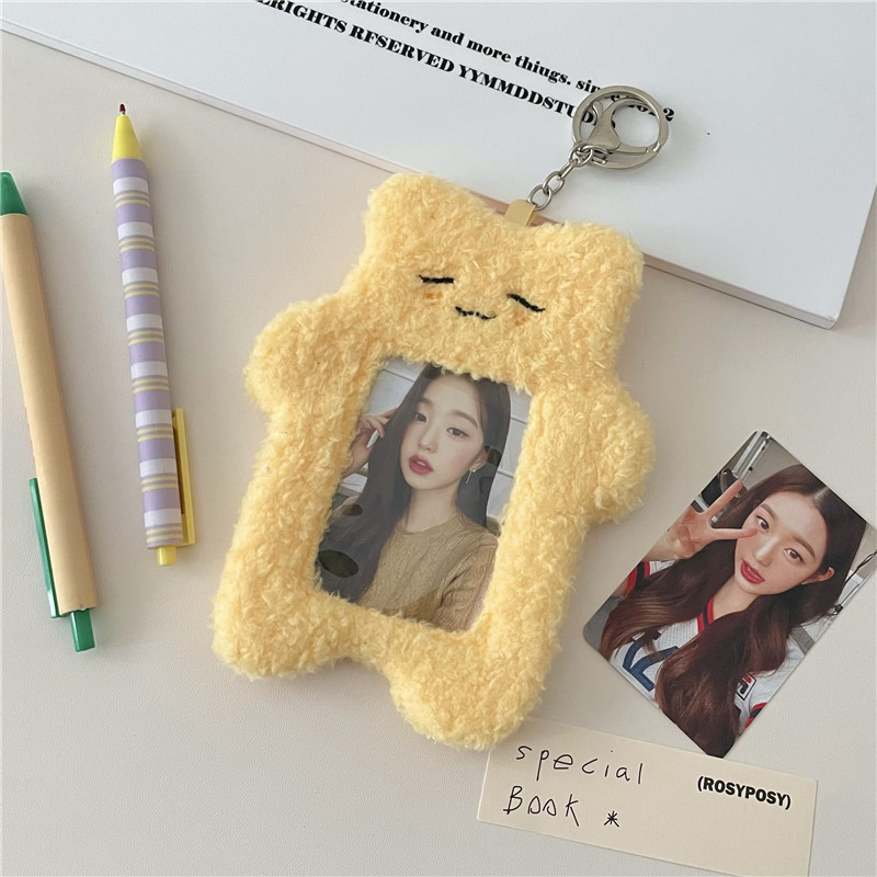 Plush Animal Photo Frame Keychain (3 Designs)