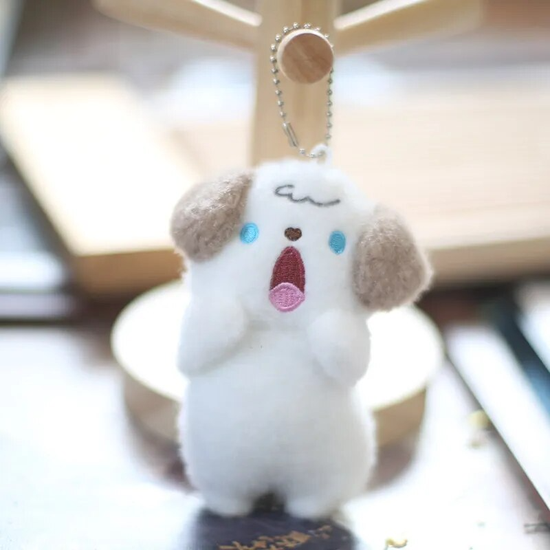 Surprised Animal Character Plush Keychain (3 Designs)