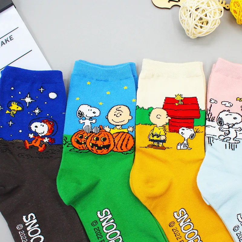 Seasonal Snoopy Crew Socks (4 Designs)