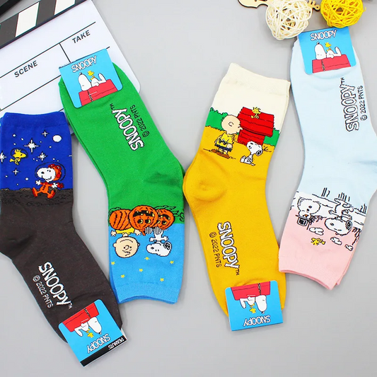 Seasonal Snoopy Crew Socks (4 Designs)