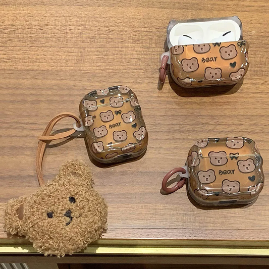 Teddy Bear AirPods Charger Case Cover