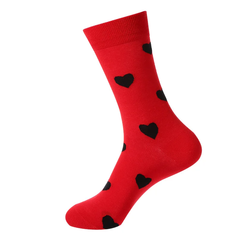 Heart Pattern Crew Socks