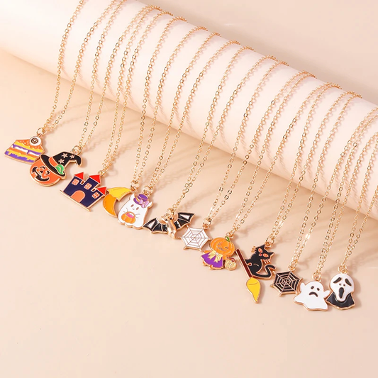 Halloween Charm Necklace (27 Designs)