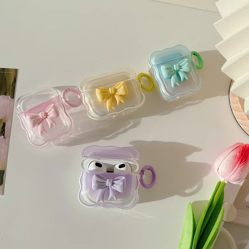 Pastel Bows AirPods Charger Case Cover (4 Colours)