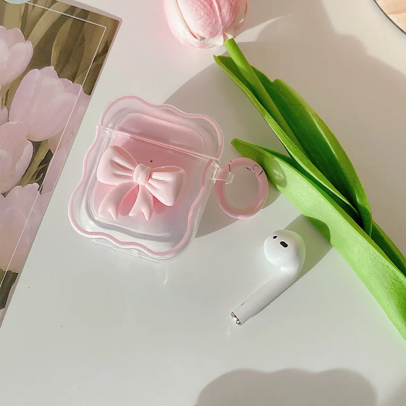 Pastel Bows AirPods Charger Case Cover (4 Colours)