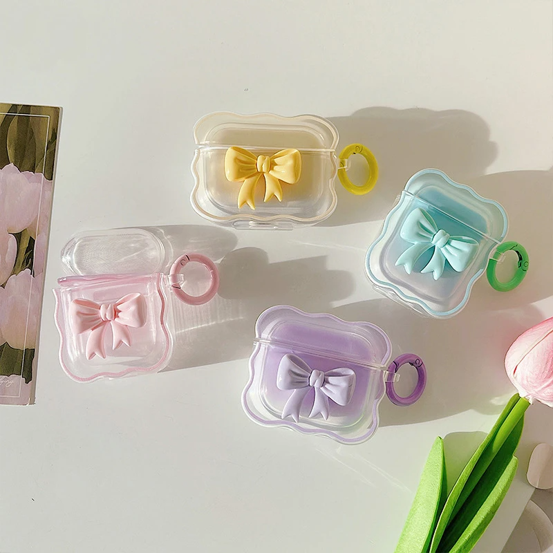 Pastel Bows AirPods Charger Case Cover (4 Colours)