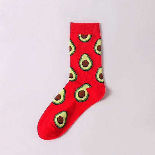 Red Avocado Crew Socks