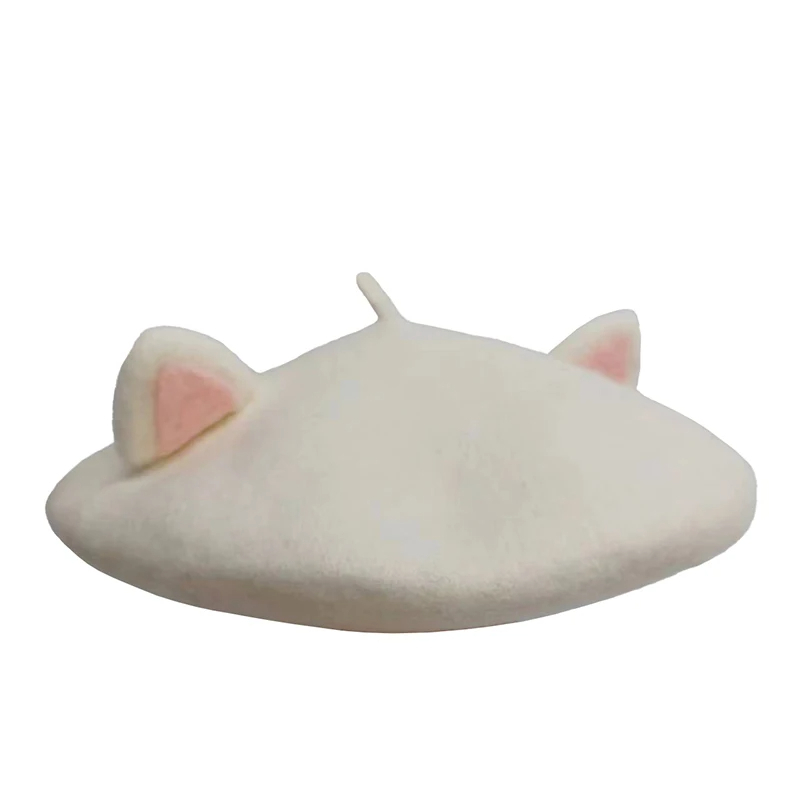 Cat Ear Felted Beret (7 Colours)