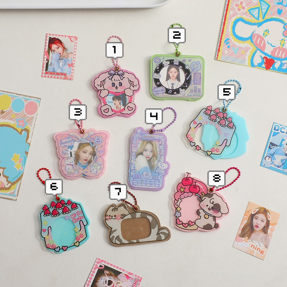 Kawaii Photo Frame Keychains (8 Designs)