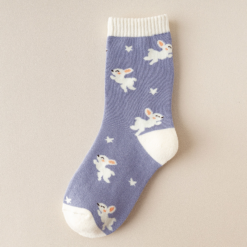 Dreamy Bunny Crew Socks (3 Designs)