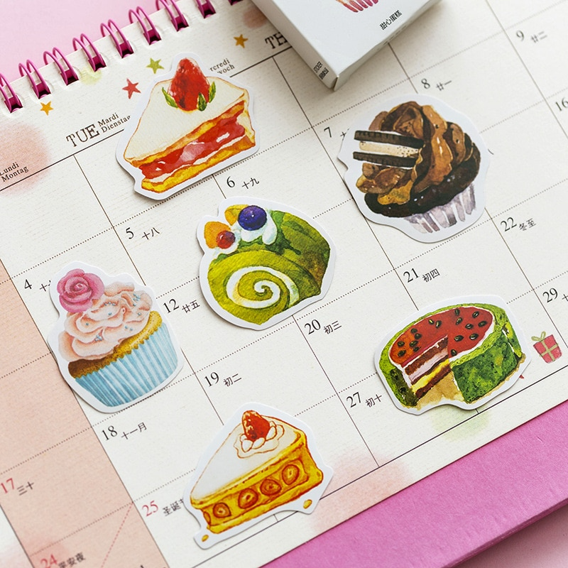 Cake Theme Sticker Set (50 Stickers)