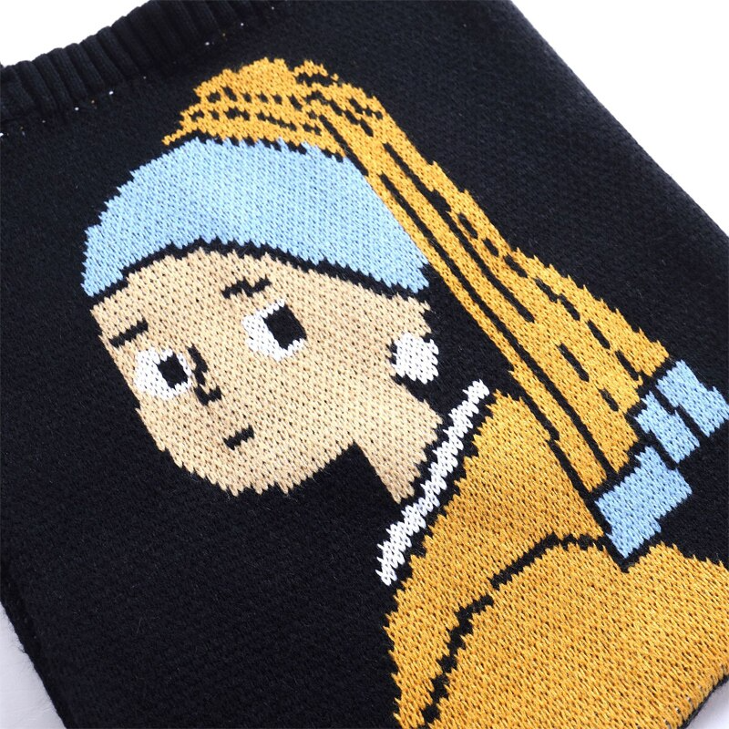 Girl With a Pearl Earring Knitted Tote