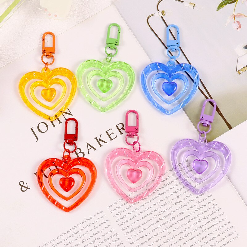 Y2k heart Clip Charm (6 Colours)
