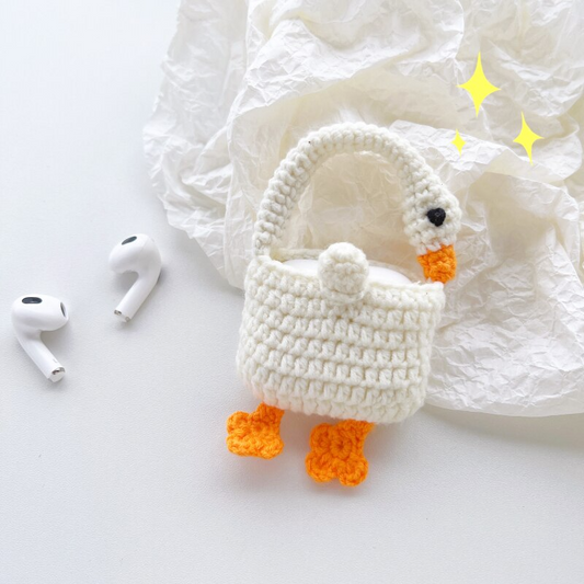 Knitted Goose AirPod Case Cover