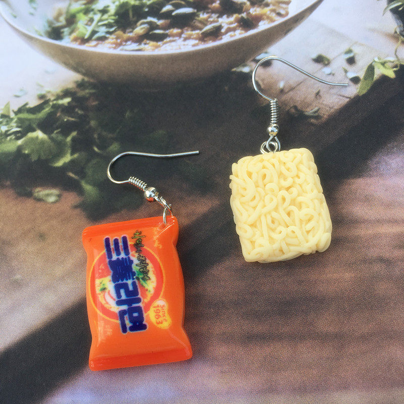 Instant Noodle Earrings (4 Designs)