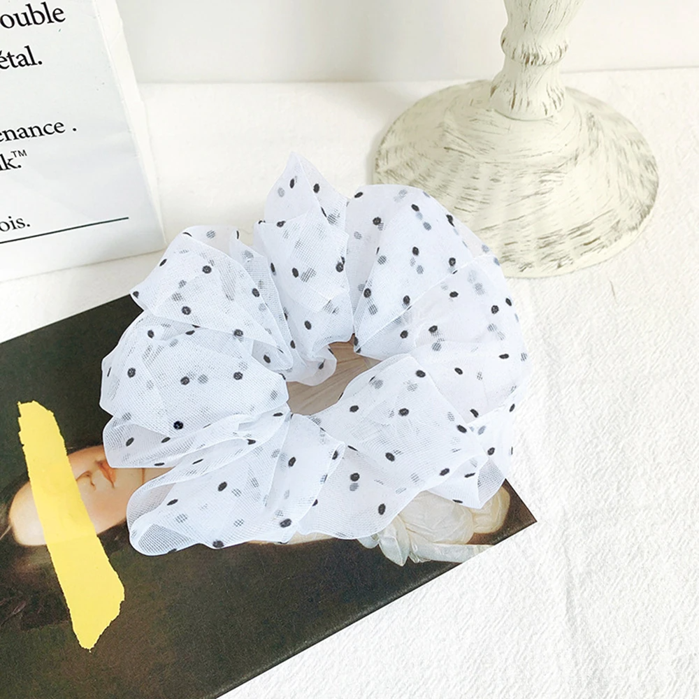 Polka Dot Sheer Scrunchie (6 Colours)