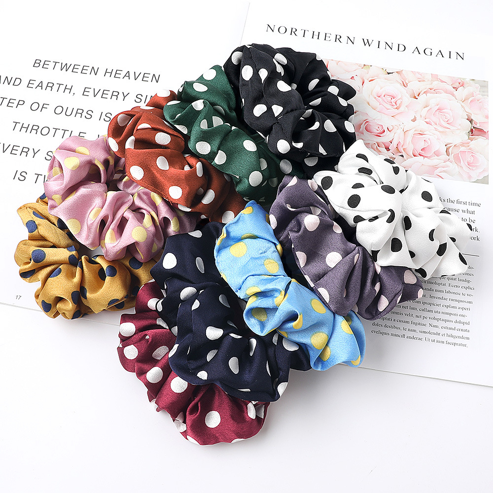 Polka Dot Scrunchies (10 Colours)