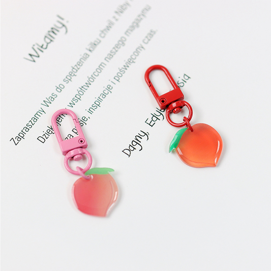 Shiny Peach Keychain (2 Colours)