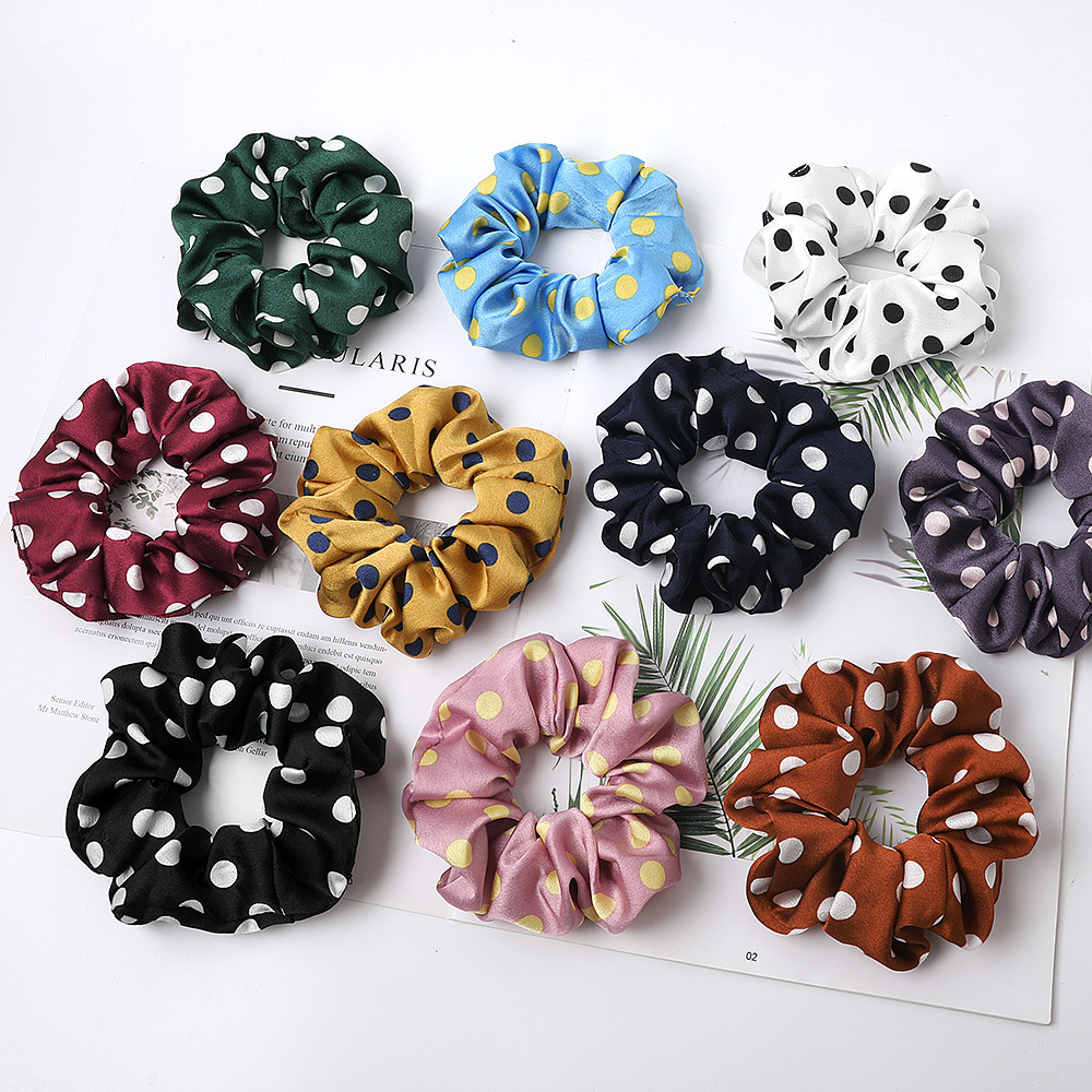 Polka Dot Scrunchies (10 Colours)