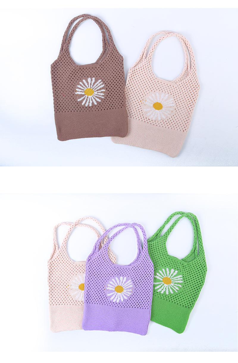 Daisy Knitted Tote (4 Colours)