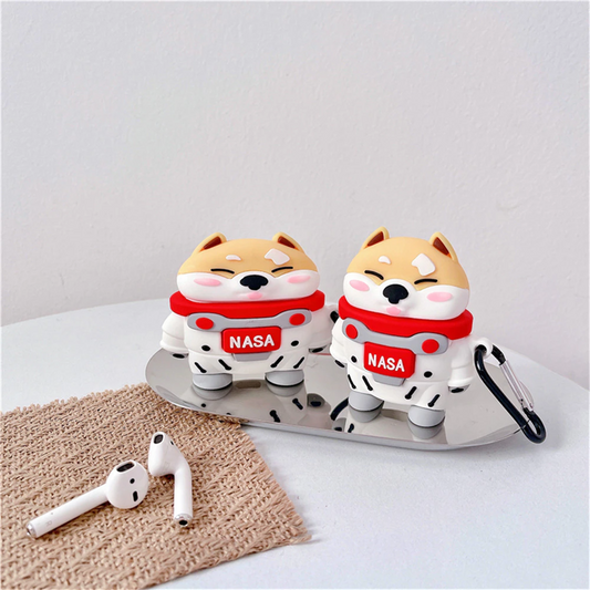 Shiba Inu Astronaut Airpod Case Cover