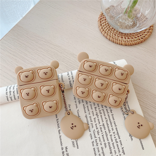 Teddy Bear Fidget Airpod Case Cover