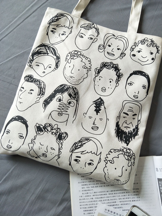 Face Party Tote Bag - Ice Cream Cake