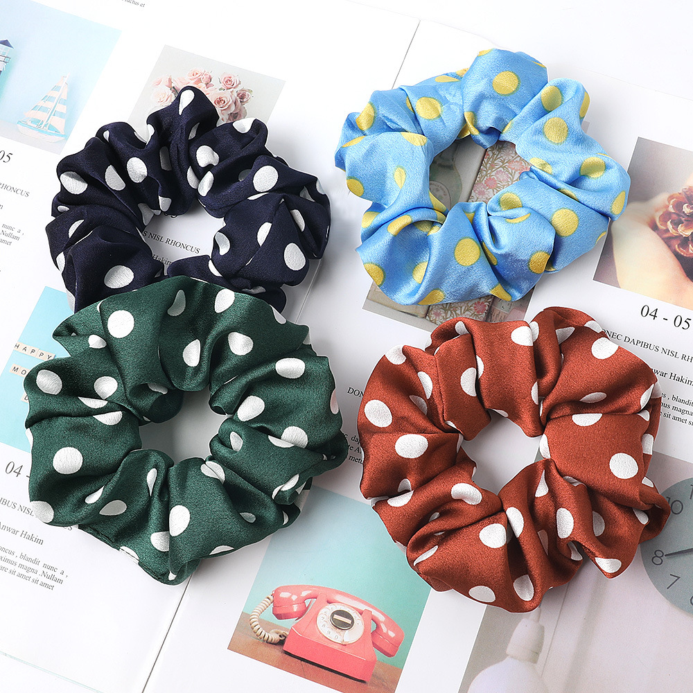 Polka Dot Scrunchies (10 Colours)