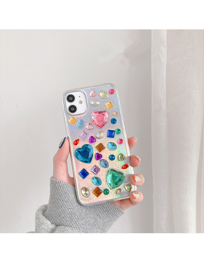 Glitter gem iPhone Case