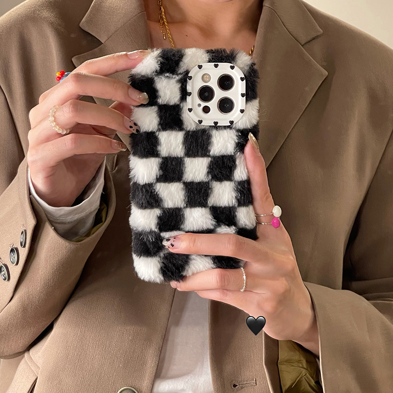 Checkerboard Plush iPhone Case