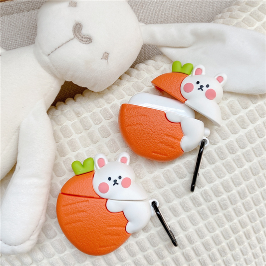 Carrot Bunny Airpod Case Cover