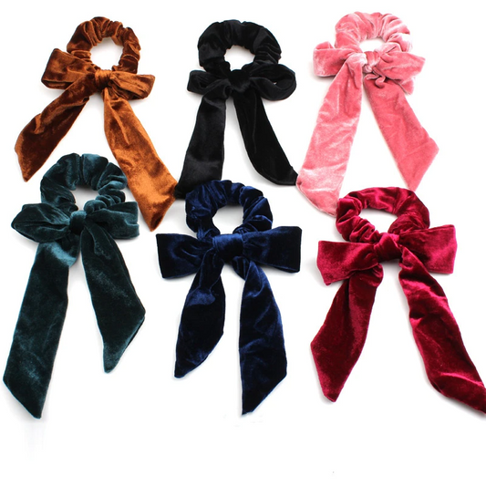 Velvet Ribbon Scrunchie (6 Colours)