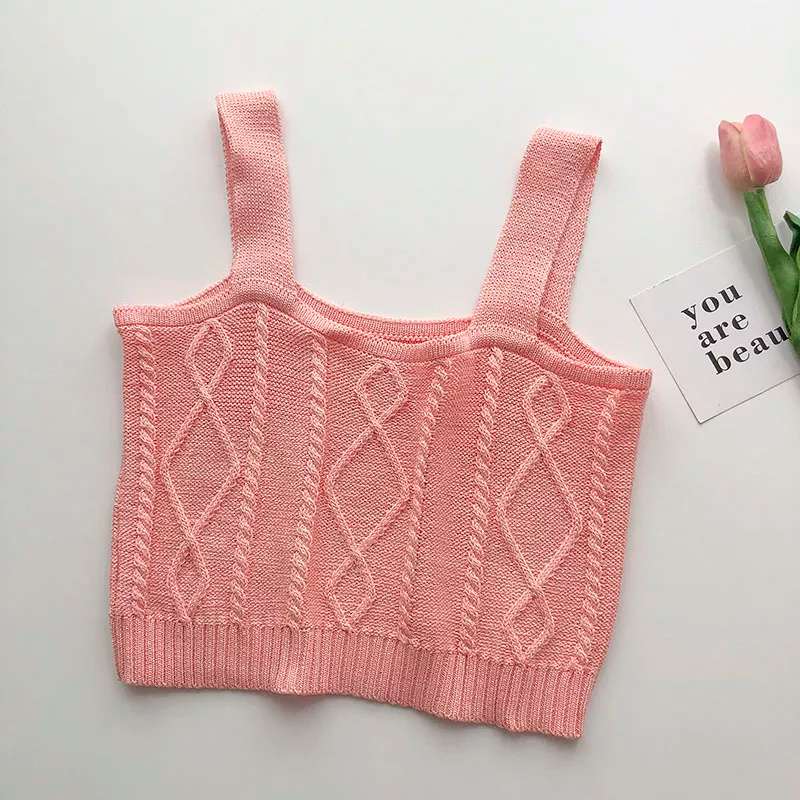 Cable Knit Tank Top (7 Colours)