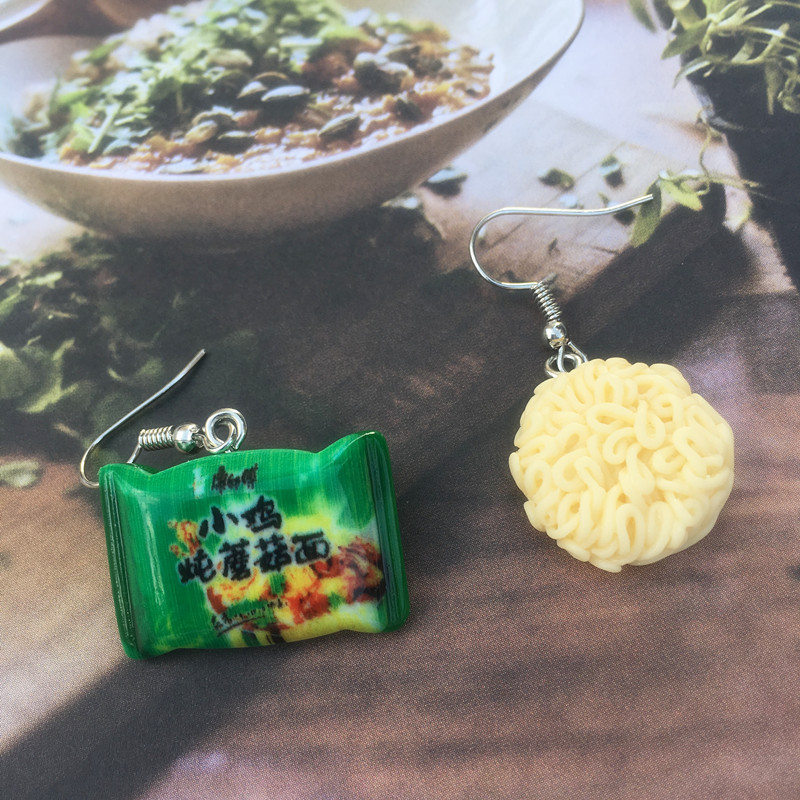 Instant Noodle Earrings (4 Designs)