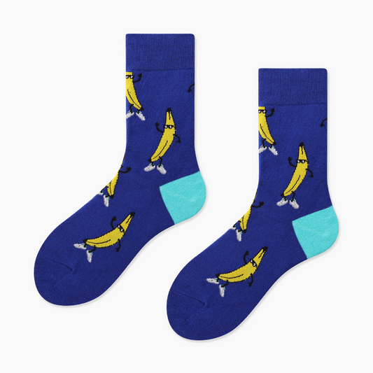 Dancing Banana Ankle Socks - Ice Cream Cake